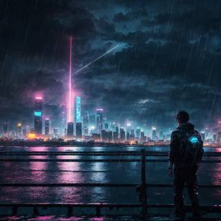 Ultra realistic Cyberpunk wallpaper