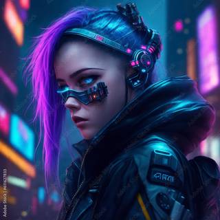 Ultra realistic Cyberpunk wallpaper