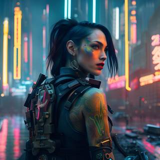 Ultra realistic Cyberpunk wallpaper