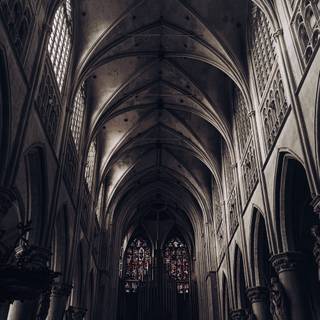 Gothic cathedral wallpaper