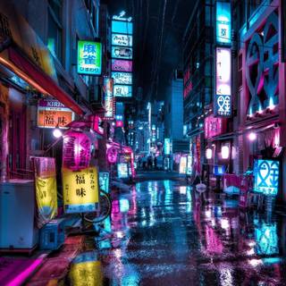 Neon Japan iPhone wallpaper