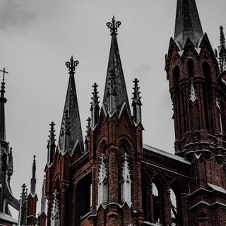 Gothic cathedral wallpaper