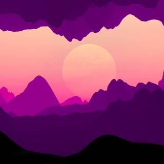 Purple minimal 4k wallpaper