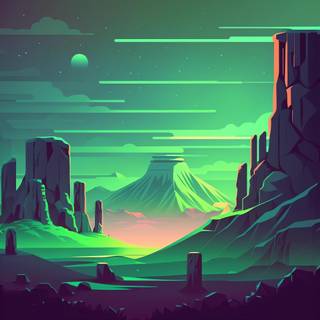 Green minimal 4k wallpaper