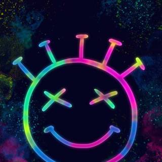 iPhone 13 neon wallpaper