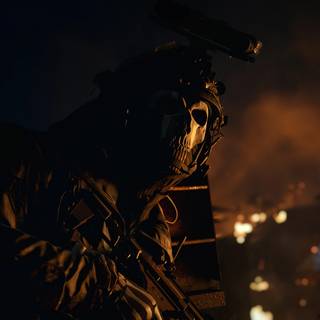 4k Ghost COD wallpaper