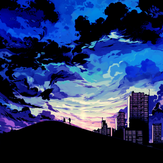 Chill anime iPhone wallpaper