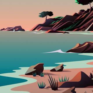 Digital art iPhone wallpaper