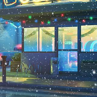 Chill anime iPhone wallpaper