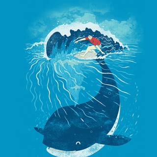 Whale iPhone wallpaper
