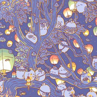 Molang phone wallpaper