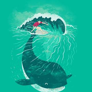Whale iPhone wallpaper