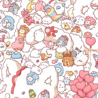 Molang phone wallpaper