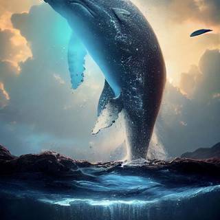 Whale iPhone wallpaper