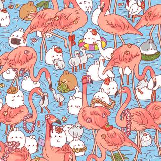 Molang phone wallpaper