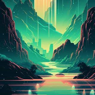 Digital iPhone wallpaper