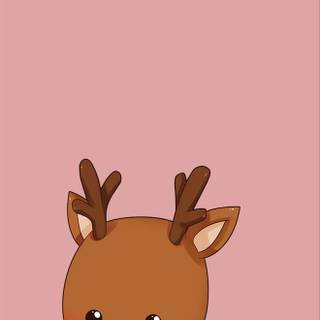 Winter animal cartoon wallpaper