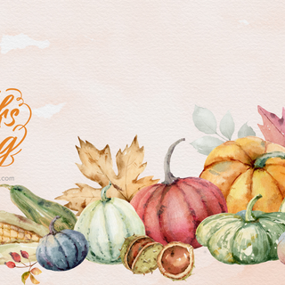 Thanksgiving illustration wallpaper