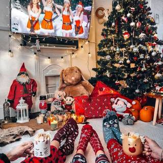 Christmas pajamas wallpaper