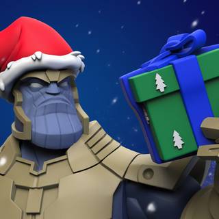 Thanos Christmas wallpaper