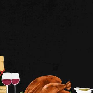 Thanksgiving illustration wallpaper