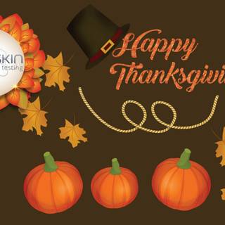 Thanksgiving illustration wallpaper