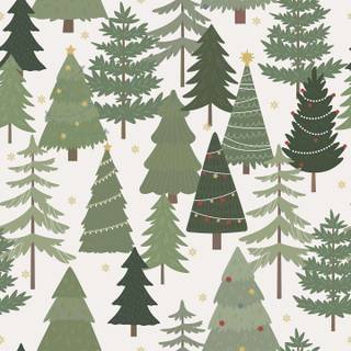 Christmas tree pattern wallpaper
