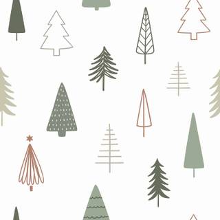 Christmas tree pattern wallpaper