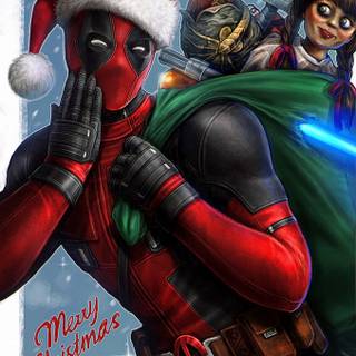 Xmas Avengers wallpaper