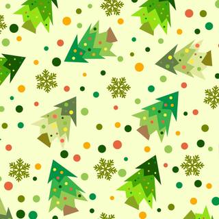 Christmas tree pattern wallpaper