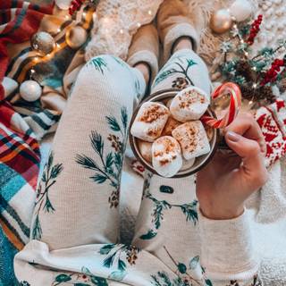 Christmas pajamas wallpaper