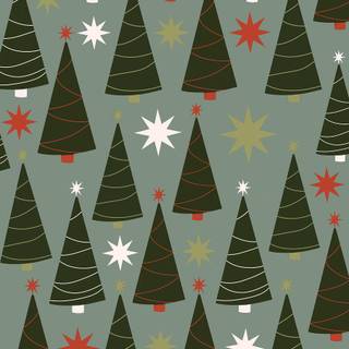 Christmas tree pattern wallpaper