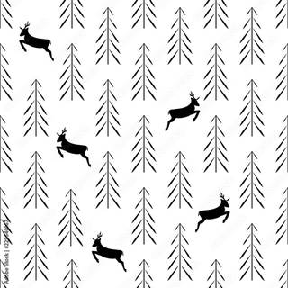 Christmas tree pattern wallpaper