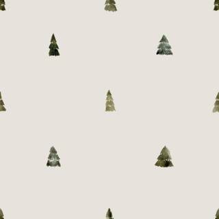 Christmas tree pattern wallpaper