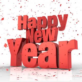 1024x768 New Year wallpaper
