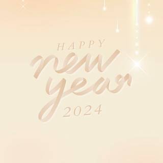 Cute New Year 2024 wallpaper