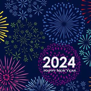 Cute New Year 2024 wallpaper