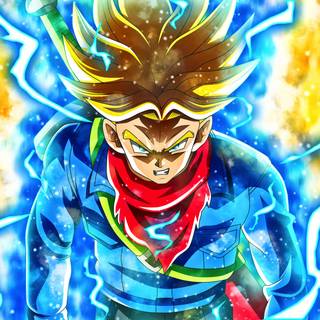 Future Trunks DBZ desktop wallpaper