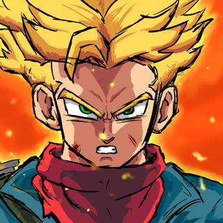 Future Trunks DBZ desktop wallpaper