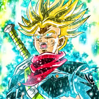 Future Trunks DBZ desktop wallpaper