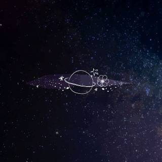 Minimalist galaxy wallpaper