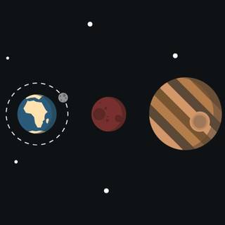 Minimalist galaxy wallpaper