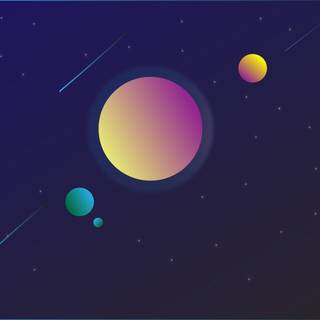 Minimalist galaxy wallpaper