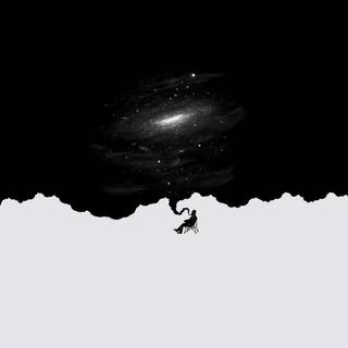 Minimalist galaxy wallpaper