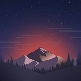 Minimalist galaxy wallpaper