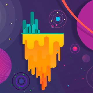 Minimalist galaxy wallpaper