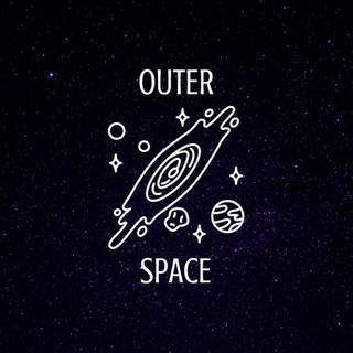 Minimalist galaxy wallpaper