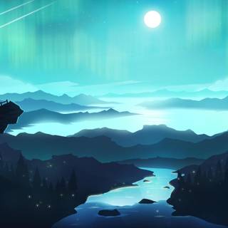 Minimalist galaxy wallpaper