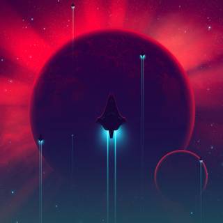 Minimalist galaxy wallpaper