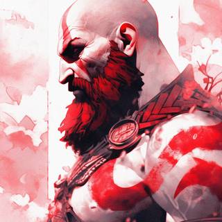 Kratos face wallpaper
